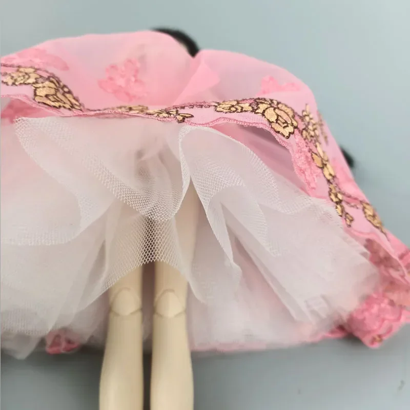 Fashion Ballet Tutu Dress For Barbie Doll Clothes Outfits 1/6 Dolls Accessories Rhinestone 3-layer Skirt Ball Party Gown Toy