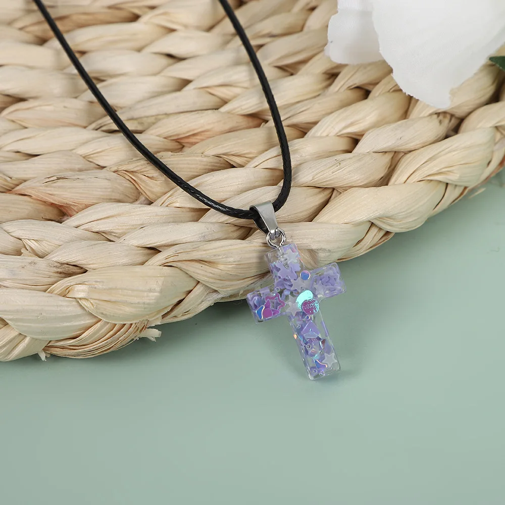 MY6 Resin Glow in the Dark Heart Pendant Necklace, Colorful Luminous Love Charm for DIY Jewelry Making, Gift view 6