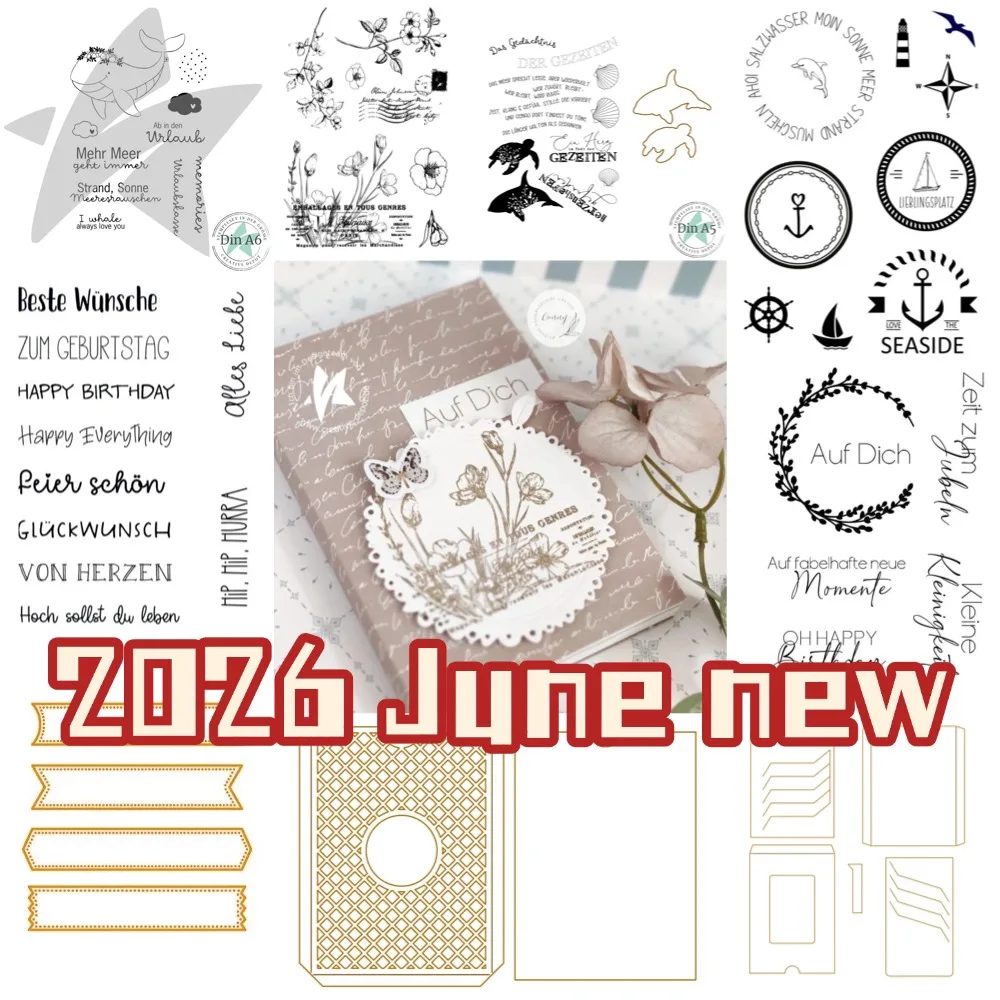 2026 New Dolphins and turtles Metal Cutting Dies For DIY Scrapbooking Crafts Maker Photo Album Template Handmade Decoration
