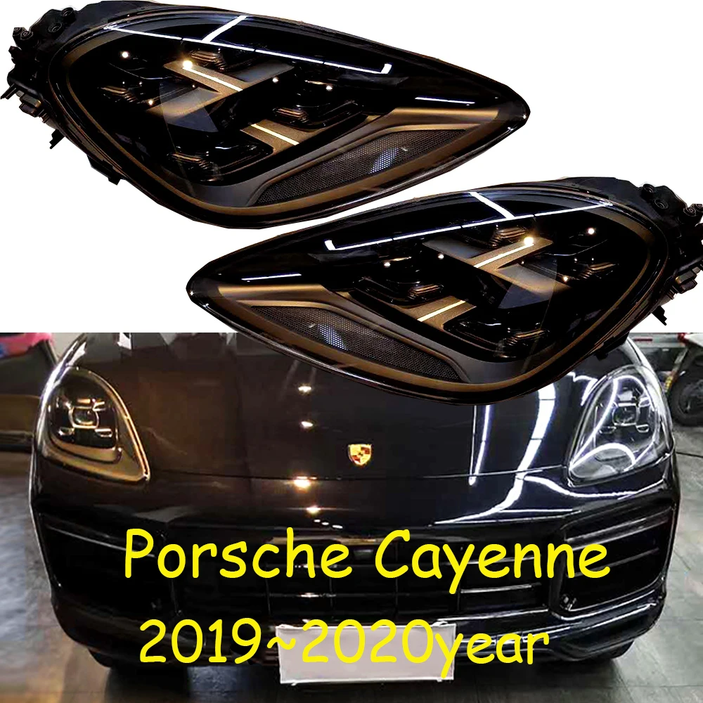 2019~2020y car bupmer head light for Porsche Cayenne headlight daytime light car accessories All in LED fog Cayenne headlamp