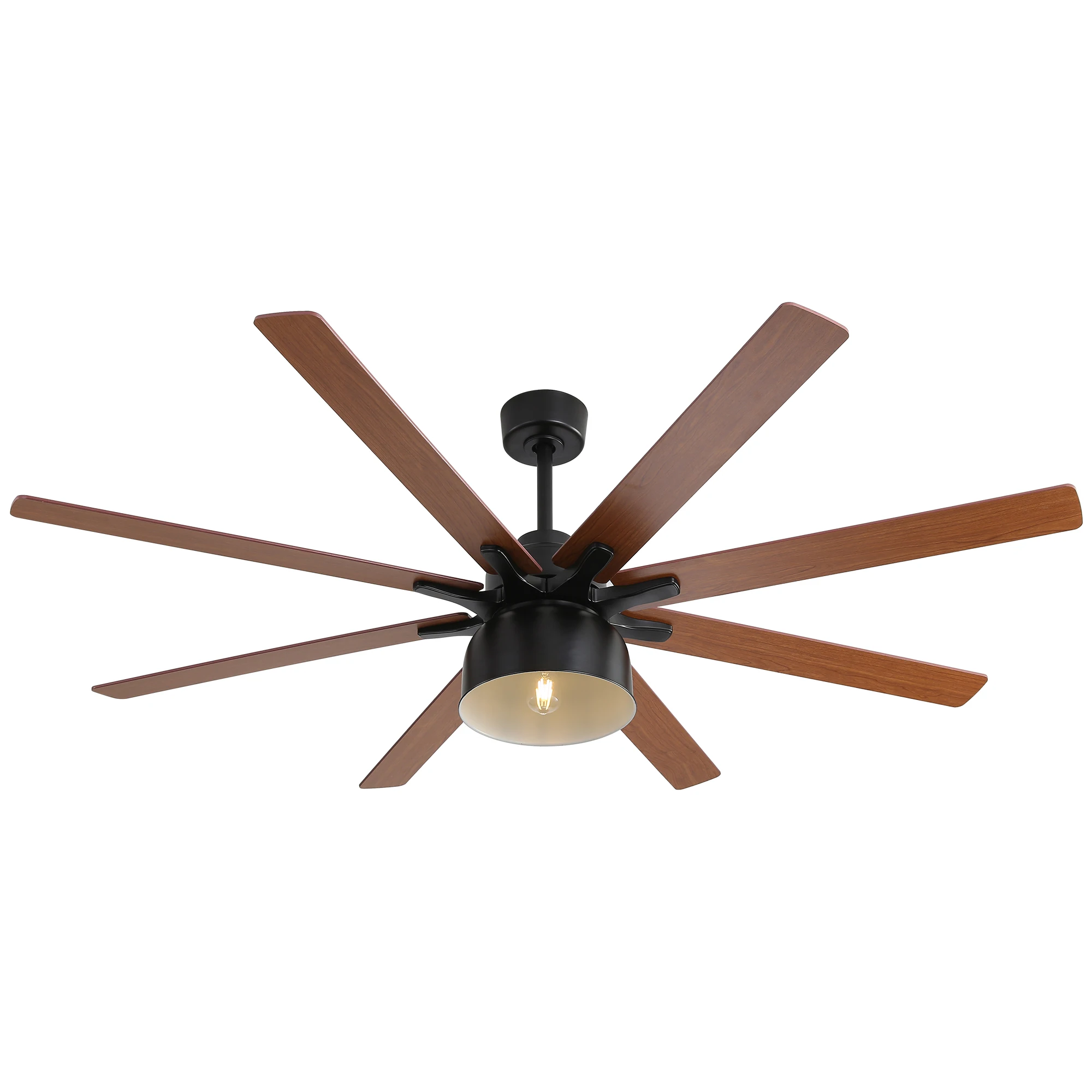 Sofucor Modern 66-Inch E26 Ceiling Fan With Remote Control DC 6-Speed High Wind For Living room Bedroom