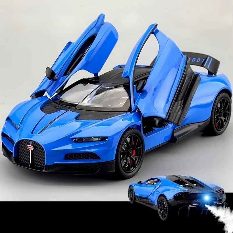 

Spray Version 1:24 Tourbillon Chiron Alloy Sports Car Model Diecast Metal Racing Vehicle Car Model Sound and Light Kids Toy Gift
