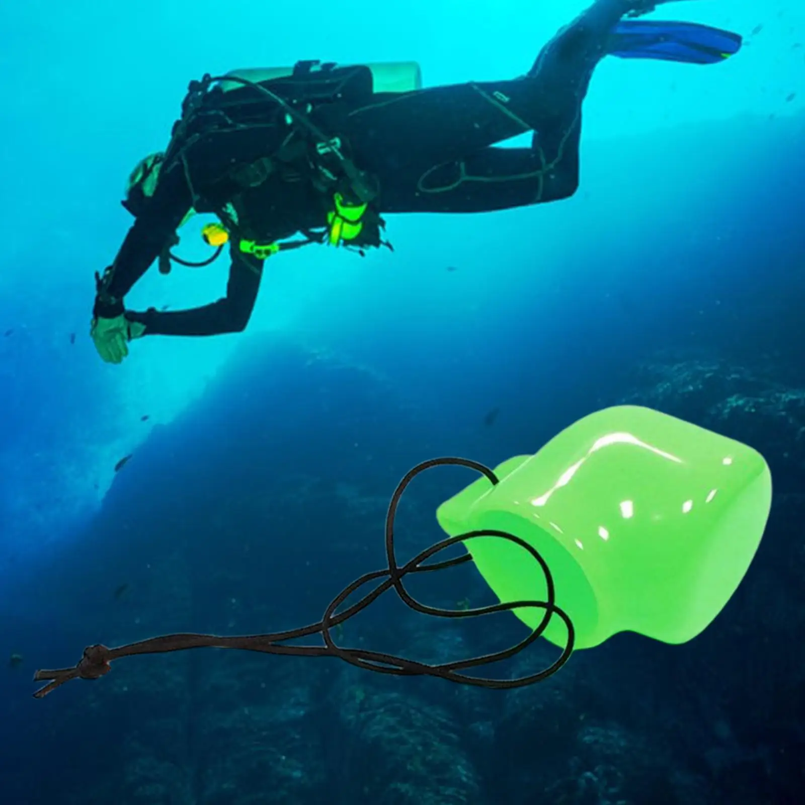 Zaślepka zaworu butli nurkowej z gwintowaną osłoną i linką zabezpieczającą do wymiany butli York.