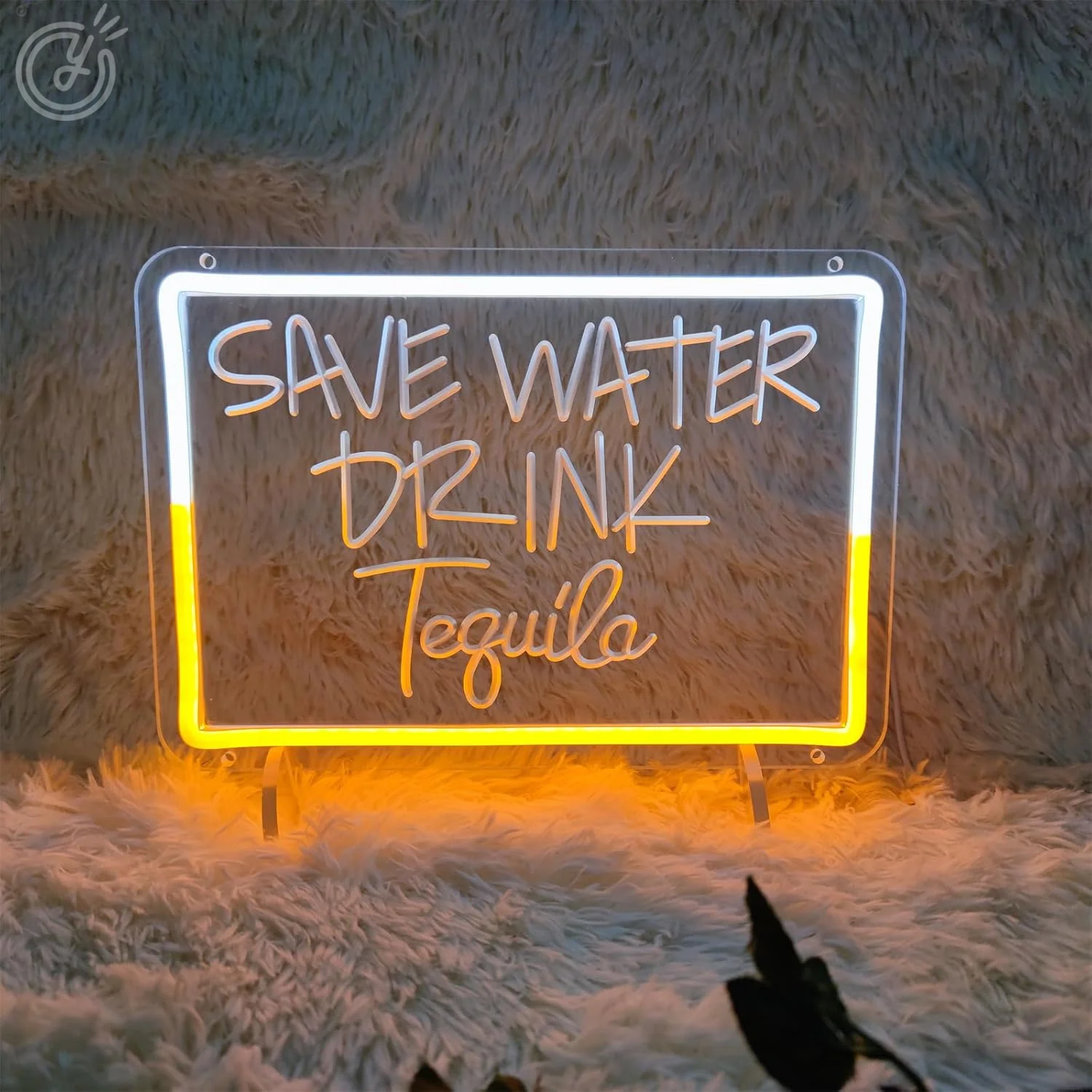 Save Water Drink Tequila Neon Signs LED Signs for Man Cave, Bar Neon Beer Signs LED Signs for Men Home Beer Bar Restaurant