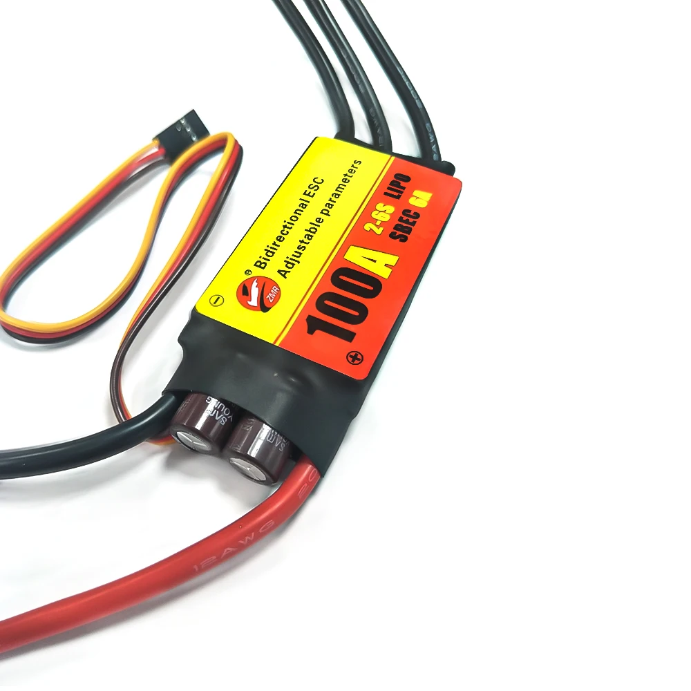 ZMR Bidirectional Adjustable Brushless ESC 12A 20A 30A 40A 60A 80A 100A for Remote Control Car Pneumatic Underwater Propeller