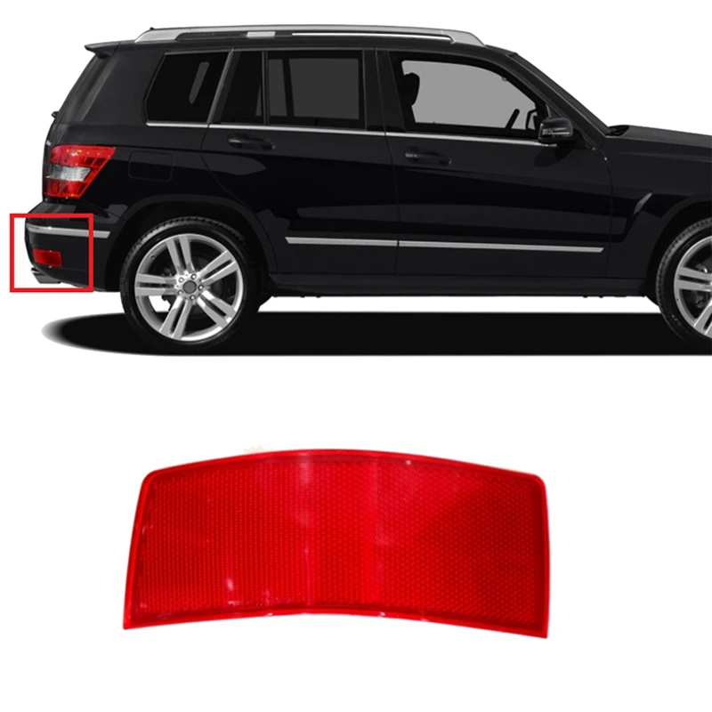 Left Rear Bumper Reflector Trim Lamp Parts A2048200174 For Mercedes-Benz GLK-Class W204/X204 GLK250 GLK300 GLK350 2008-2012