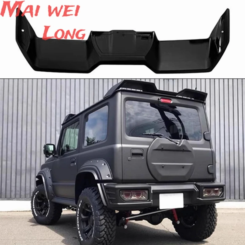 Body Kit ABS Wald Black Bison Style Rear Roof Spoiler Top Wing For Suzuki Jimny Sierra JB74 2019 2020 2021 2022