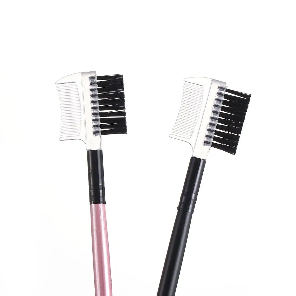 Hot Sale Dual Purpose Makeup Beauty Mascara Separator Eyelash Comb Eyebrow Brush 2 in1