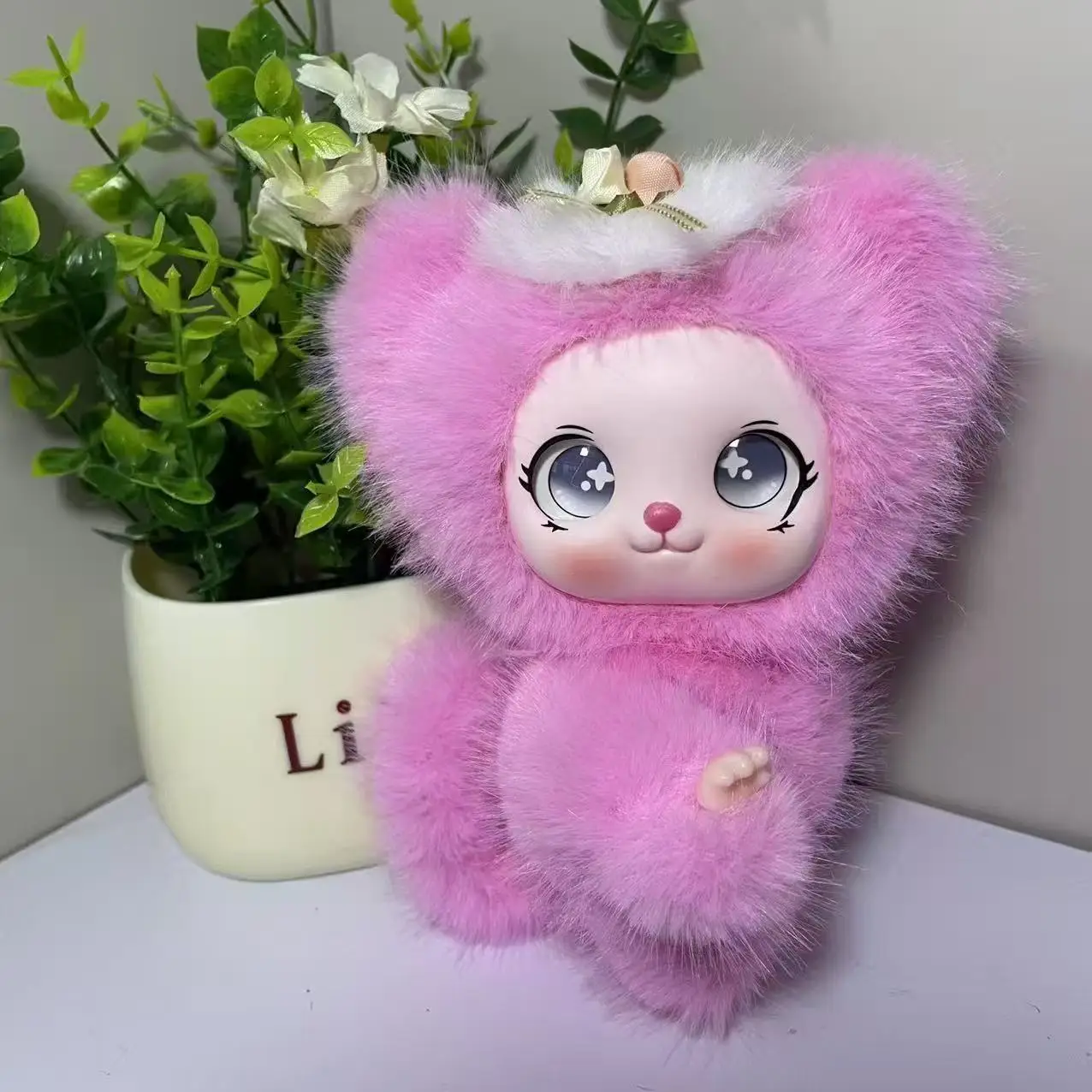 New model Bunny Doll, Big-eared Cartoon Pendant, Soft Plush Keychain, Lovely Backpack Ornament, Sweet Exquisite Gift