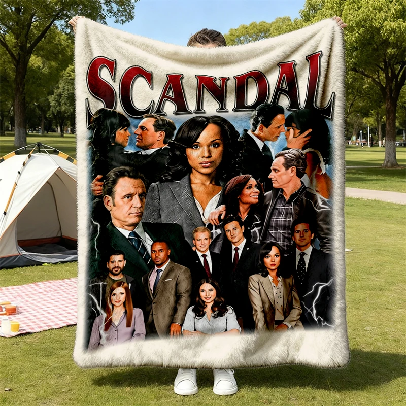 Scandal TV Show 2012 Graphic Comfy Blanket: Olivia Pope Inspired Unisex Soft Blanket Unisex Flannel Throw Flannel Blanke