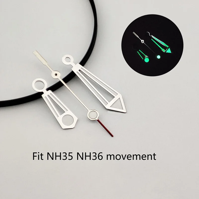

Seamaster Black Silver NH35 Watch Hands Green Luminous Pointers Repair Parts Accessories For NH35 NH36 Automatic Replacement