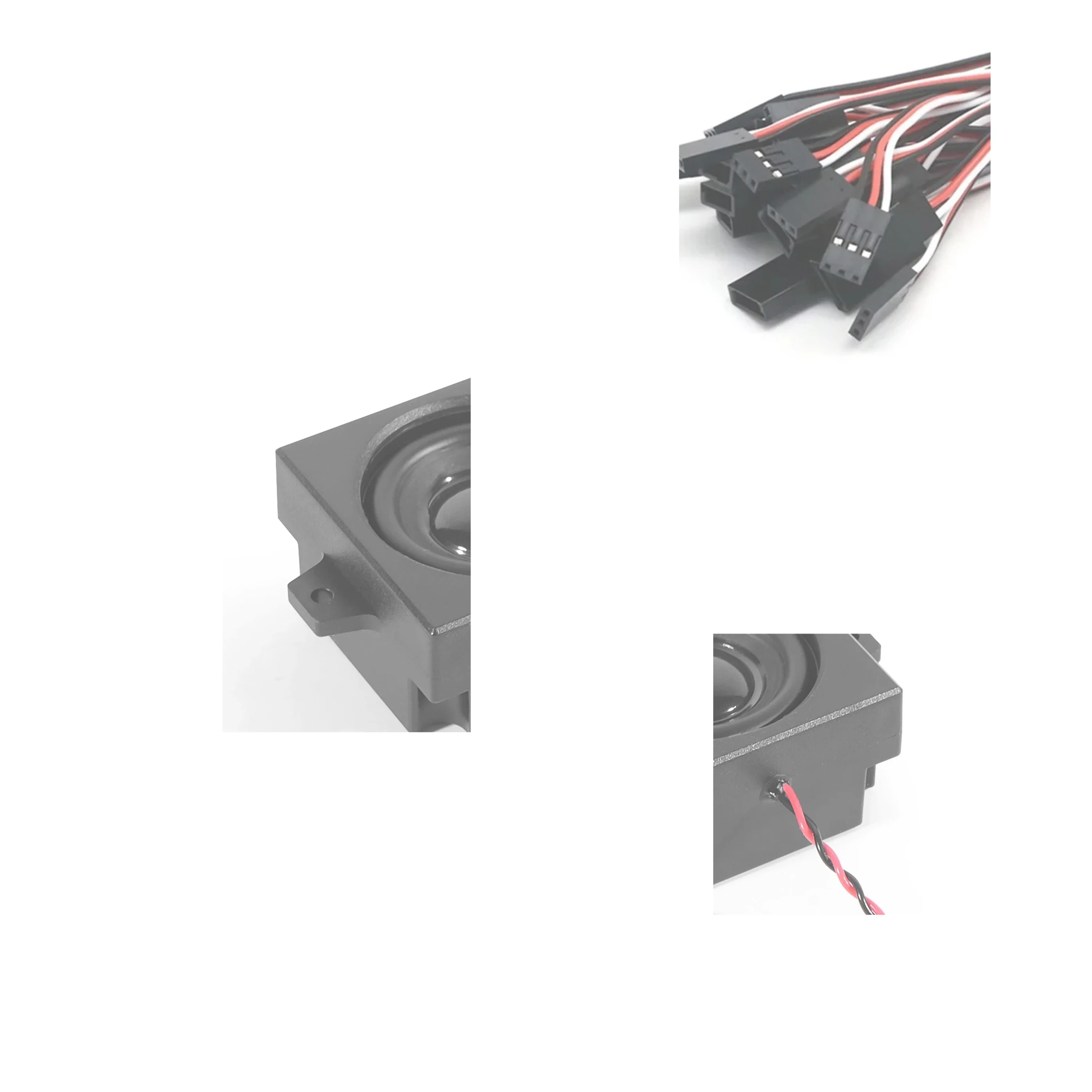 

Remote Control Diesel Engine Sound Module Simulator 5W Speaker Suitable w 150mm Wire for 1/10 1/8 1/6 RC Car Vehicle Truck Model