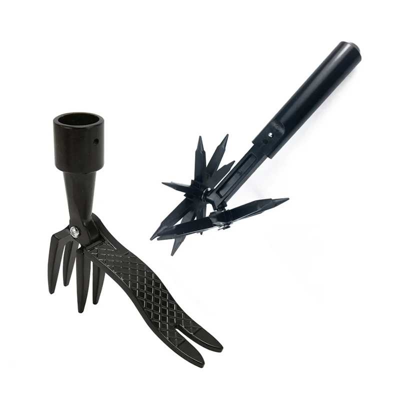 Extractor de malas hierbas ABKY, herramienta de cultivador rotativo para cultivador de jardín, herramienta de torneado de hierba para excavación de deshierbe