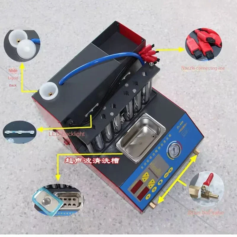 quality assurance Zl-600 Automotive sonic Fuel Nozzle Detector Cleaning Detector 6-Cylinder sonic Detection
