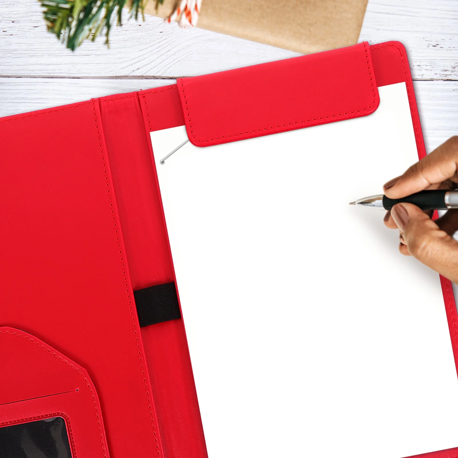 Folder Tablet Check Clipboards Portable Writing Support Paper File Organizer Pu