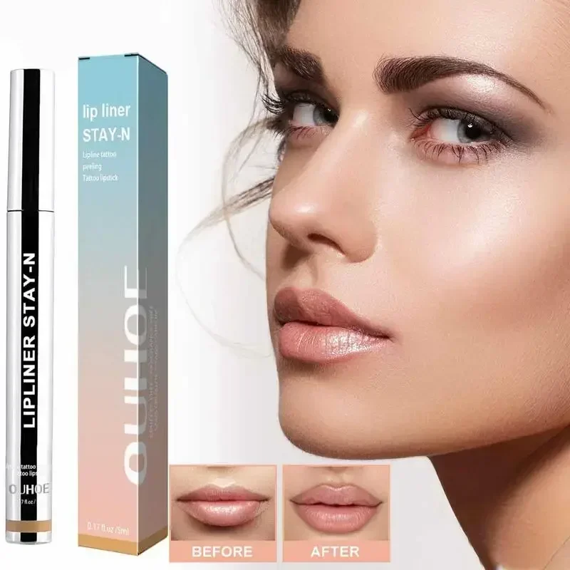 

Peel Off Lip Liner Waterproof Long Lasting Liquid Stick Non- Stick Lip Liner Moisturizing Tear Off Lipliner Stain Lip Care