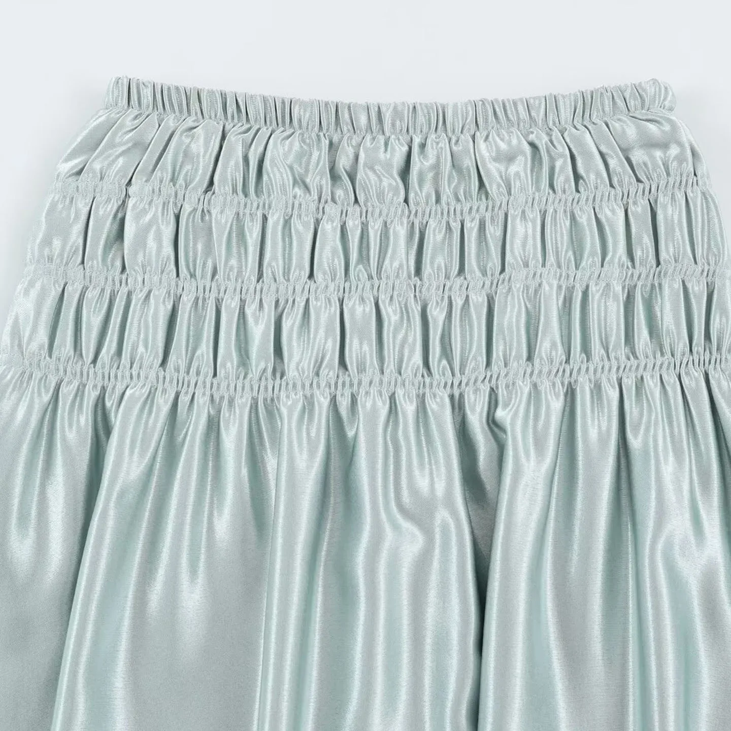 Fashionable Women's Skirt 2026 Summer Collection Elastic Waist Gathered Layers Trendy Design Standard Fit Other Material Othe...