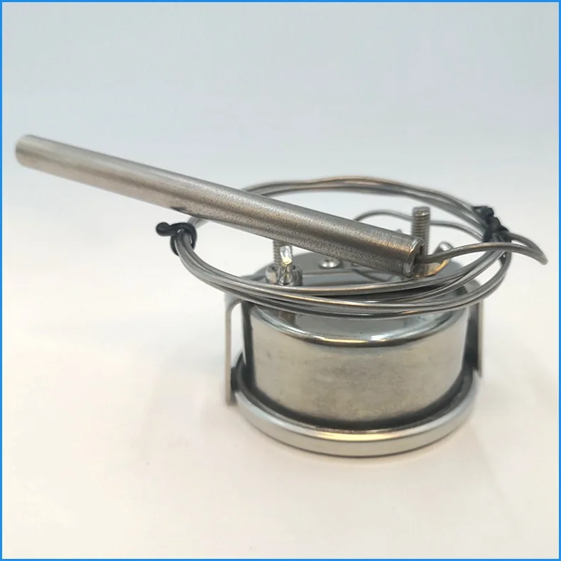 Stainless Steel Pyrometer Thermometer 0-500° Temperature Sensor for Ovens Pizza Grills Wood Stoves