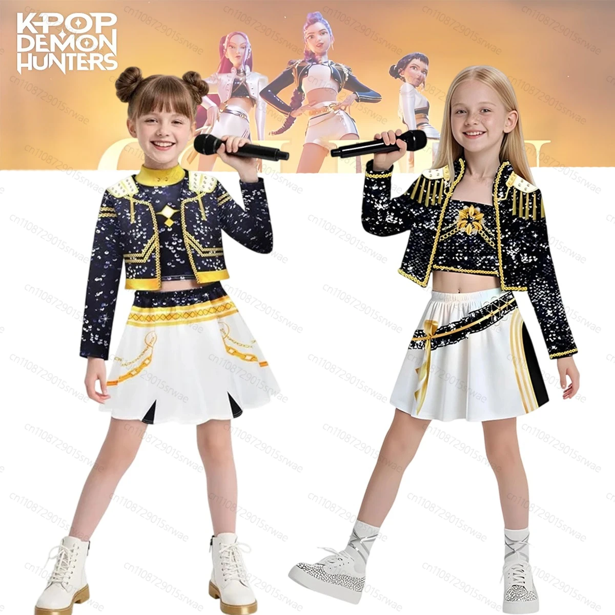 

Girls Kpop Theme Zoey Cosplay Costume 3D Print Demon Hunters Mira Stage Costumes Demon Hunters Cosplay Costume