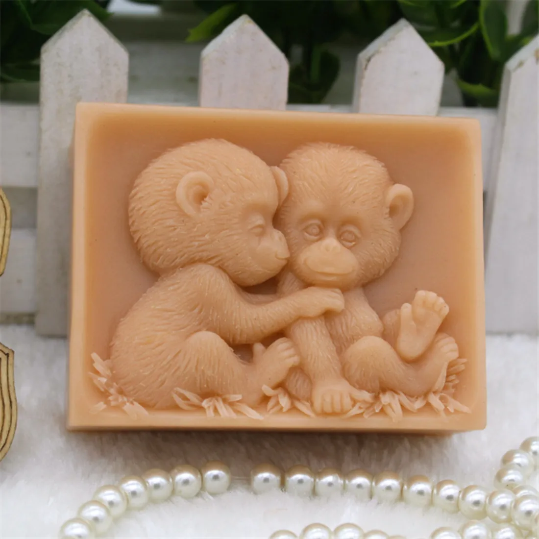 

1 шт. обезьяна малыш (zx301) силиконовая форма для мыла ручной работы ремесла DIY форма