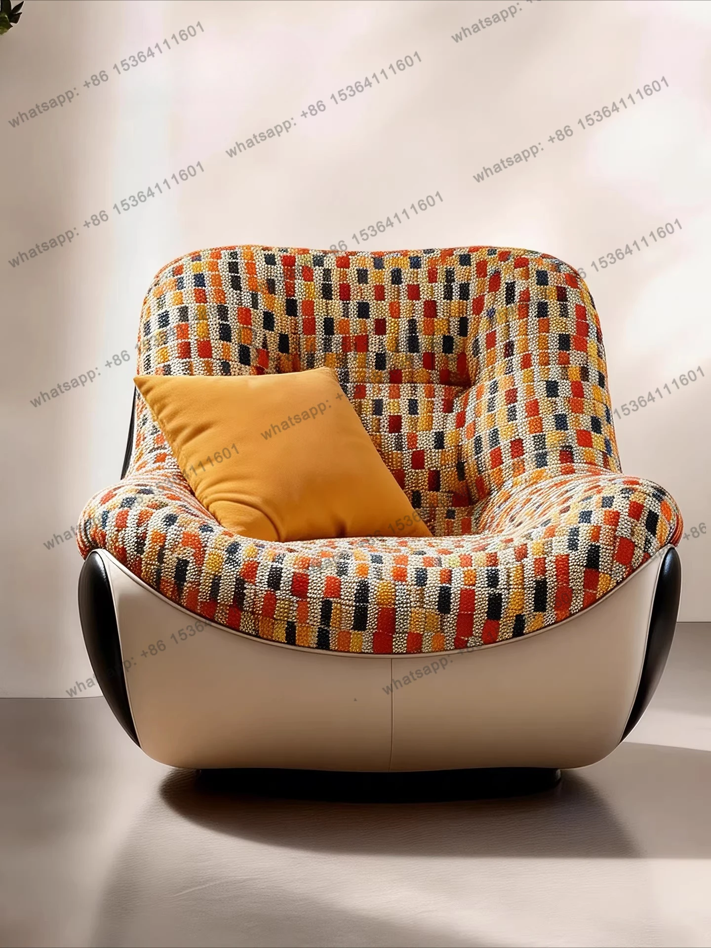 

Original single sofa chair minimalist rotatable high-end living room small apartment lounge chair