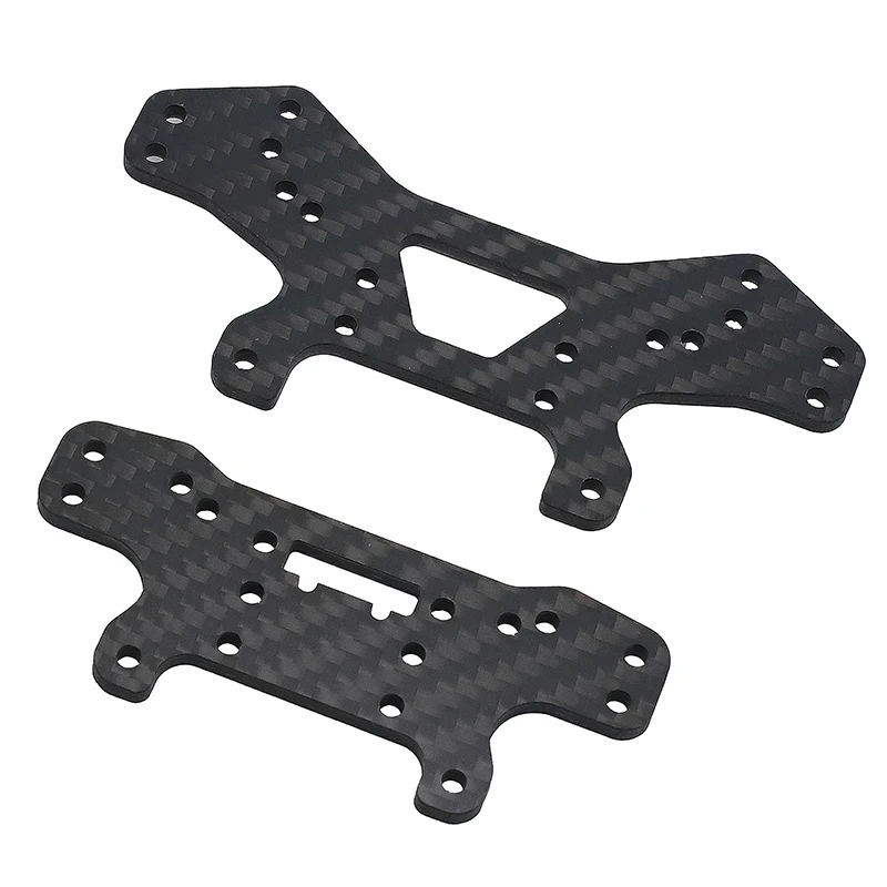 

Carbon Fiber Shock Tower Plate for MJX Hyper Go 10303 10304 – Front & Rear Suspension Upgrade for 1/16 RC Car