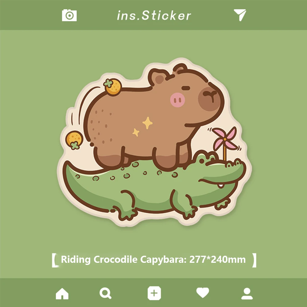 Cute Rubber Capybara Mouse Mat Non-slip Soft Computer Keyboard Pads Coffee Mats