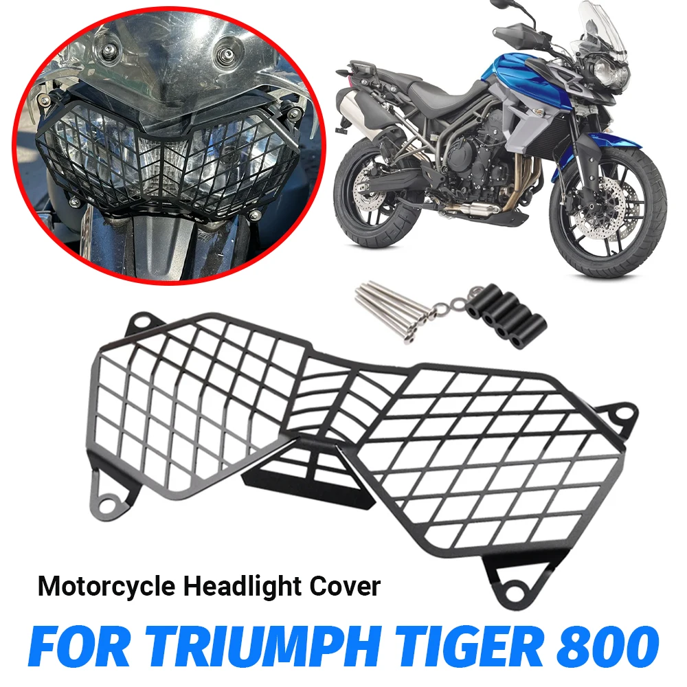 

For Triumph Tiger 800 XC XCX XCA XR XRT XRX 2010 - 2018 Motorcycle Accessories Headlight Guard Protector Light Protection Cover