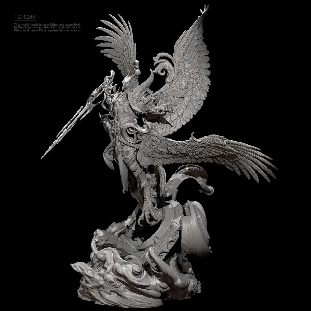75mm 90mm 120mm Divine Order Agle-headed Divine Beast Fantasy Resin Model DIY Coloring and Self-assembly Figurines