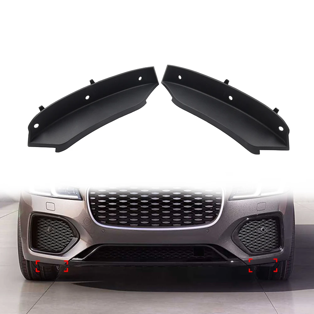 1PC Car Front Bumper Lower Air Deflector T2H45347 T2H45346 For Jaguar XF 2020-2023