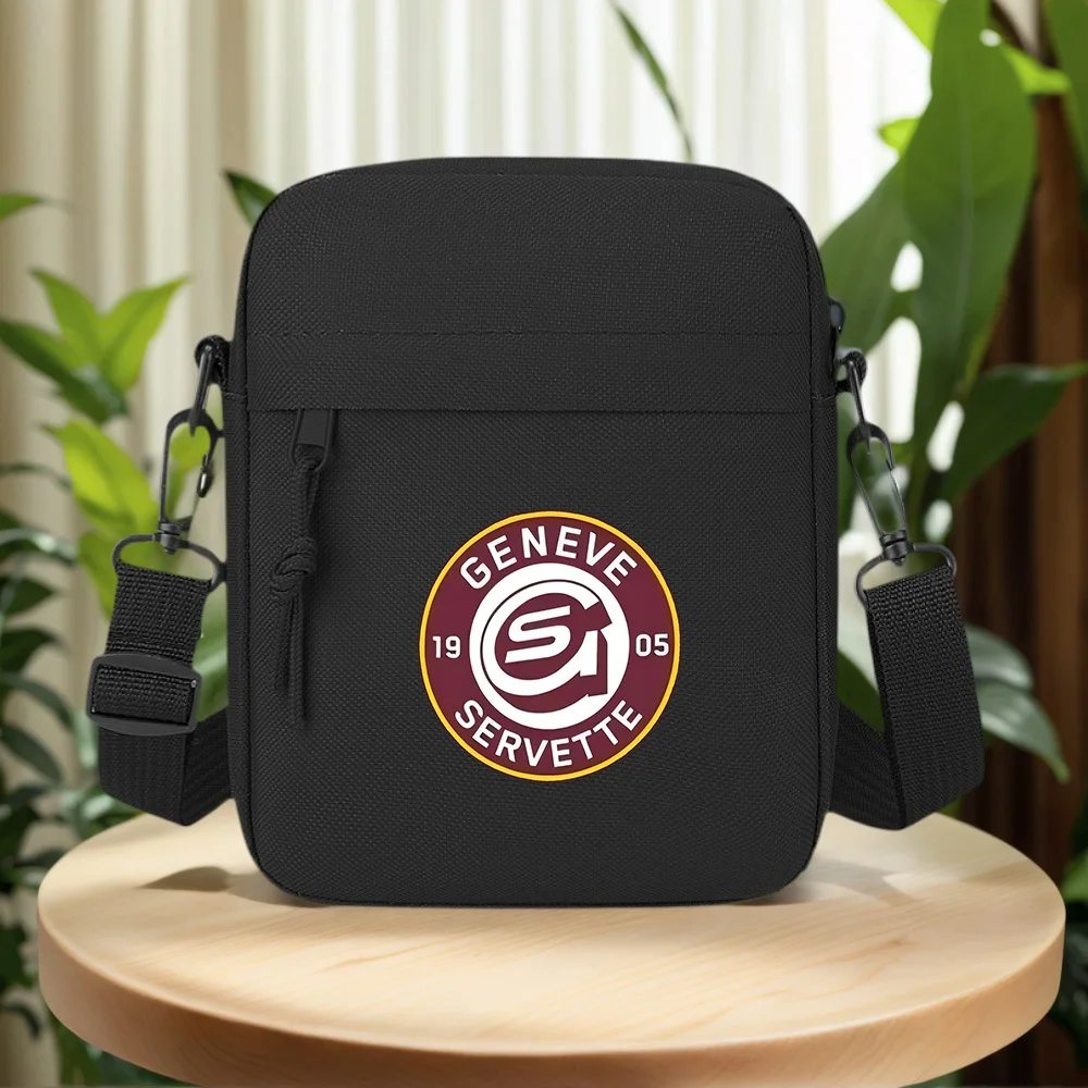 Circle design emblem Geneva Servette Men Crossbody Bag Single Shoulder Women Cartoon Anime Film Printing Design Unisex