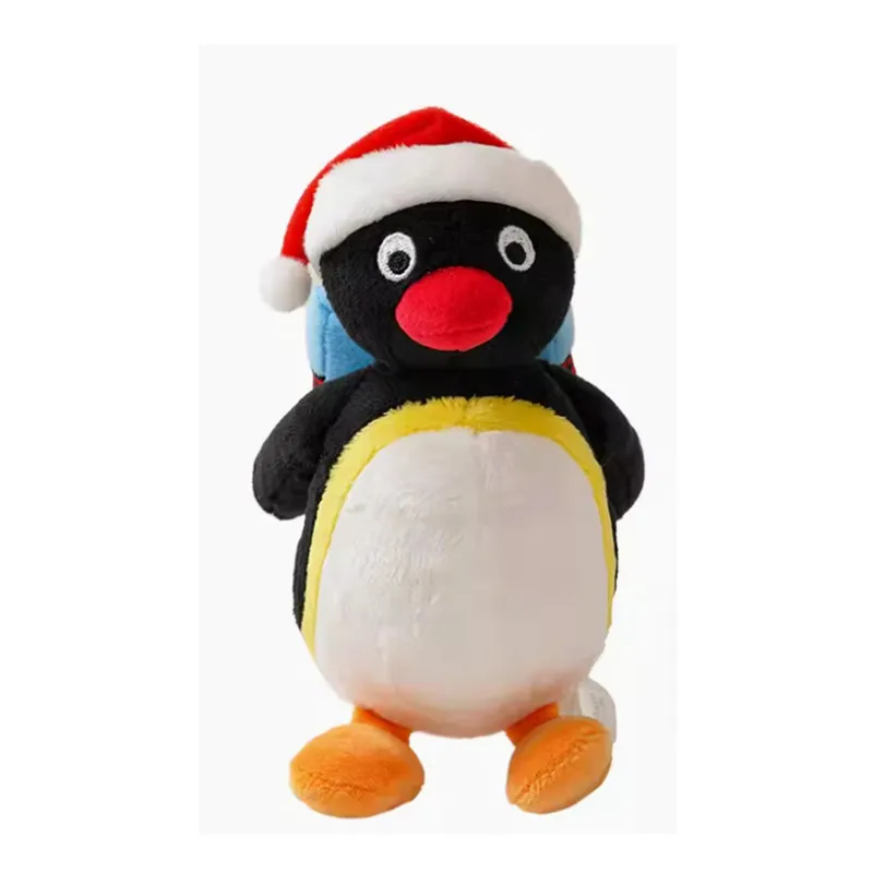 New Kawaii Cute Christmas Pingu Pinga Penguin Plush Keychain Chians Kids Stuffed Toys Small Pandent For Children Gifts