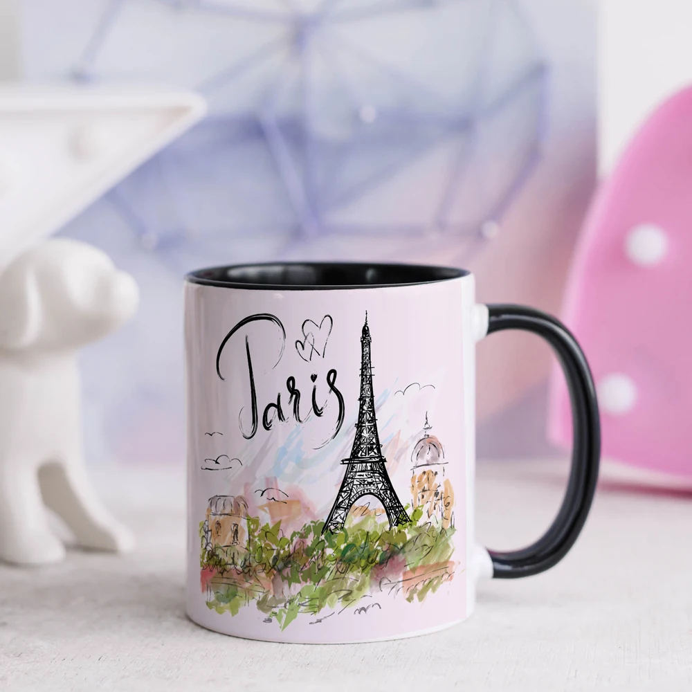 كوب قهوة برج إيفل رومانسي، كوب شاي مكتبي، هدية عيد ميلاد، هدية للأصدقاء للزوجين #4