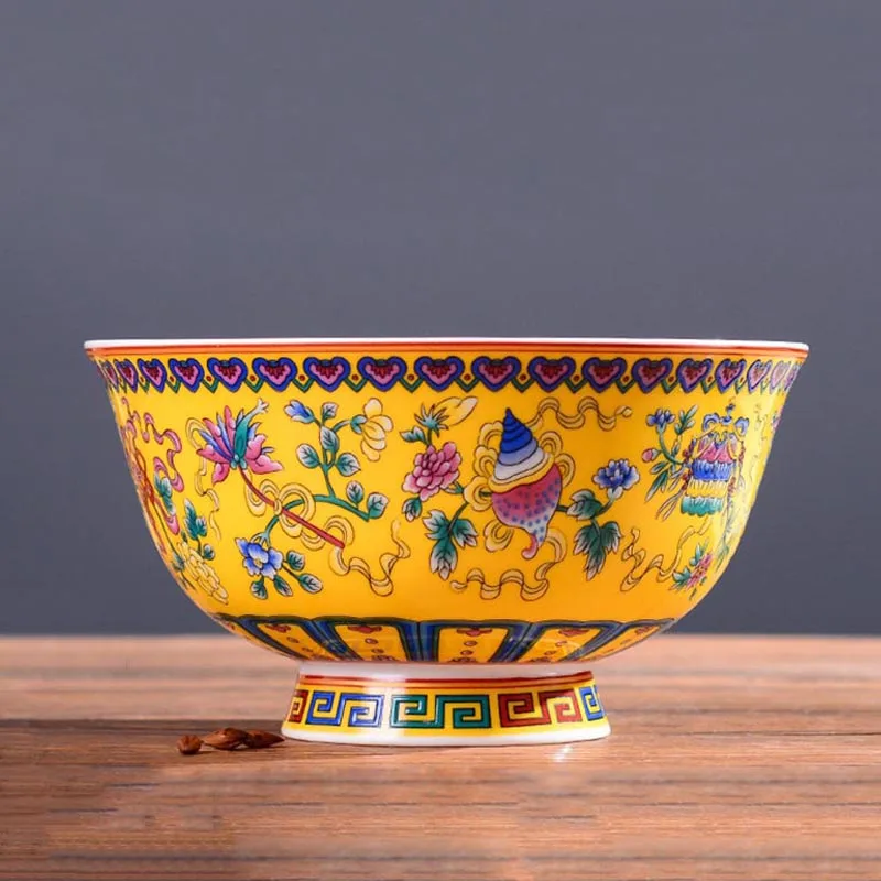 4.5/5 inch Jingdezhen Household Ceramic Soup Rice Bowl Chinese Bone china Ramen Bowls Tableware Kitchen Utensils Porcelain Bowls
