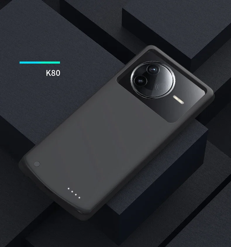 Чехол-зарядное устройство 10000 мАч для Xiaomi Redmi K80 Power Case K80 Pro Power Bank, чехол для зарядки телефона Redmi K80 Pro Bateria