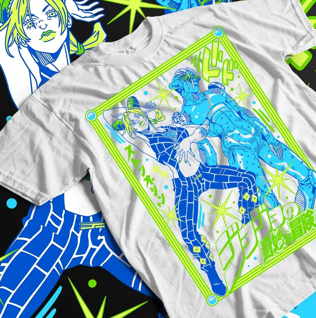 

JoJo's Bizarre T-Shirt Adventure JoJo Anime Jolyne Jotaro Girl Kawaii Gift Shirt