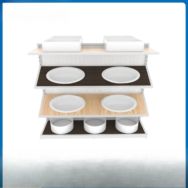 Floor-to-ceiling sanitary ware bathroom showcase sample rack, bathroom display rack