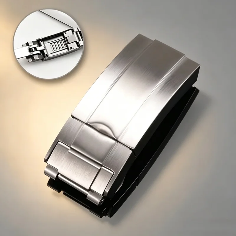 Watchband Glidelock Clasp For Rrlx DAYTONA SUBMARINER GMT Yacht-Master Fine-tuning Pull Button Buckle Strap 16mm*9mm Bracelet