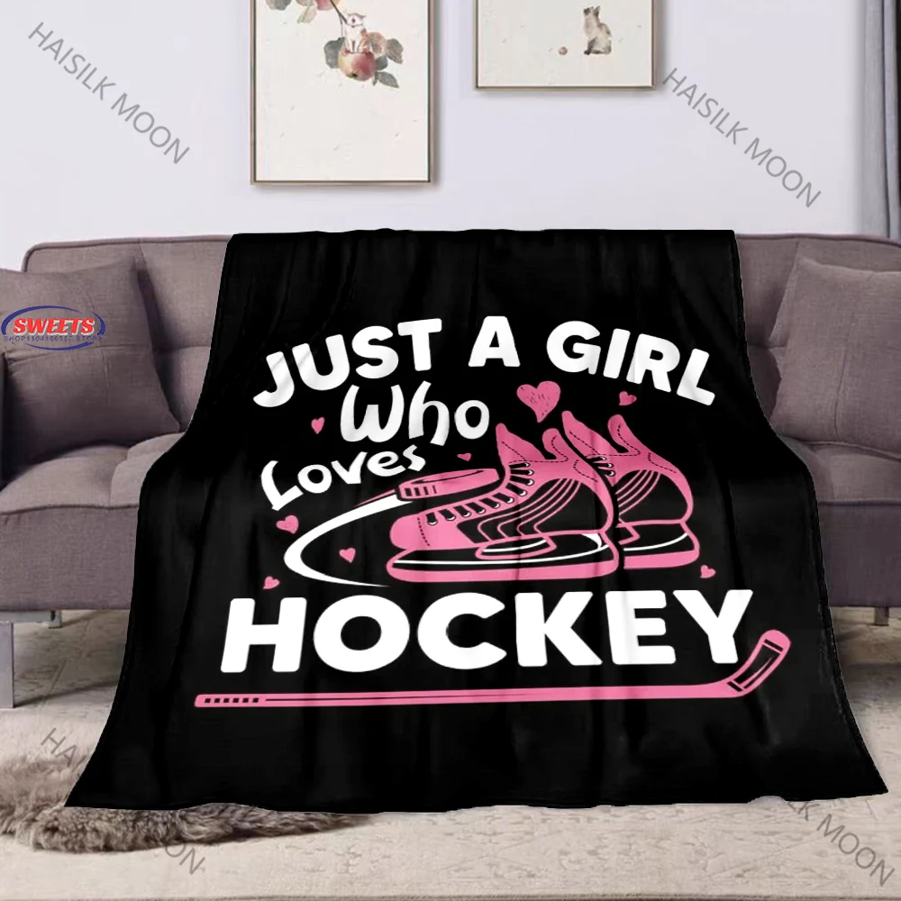 

Ships Next Day, Ice Hockey Themed Blankets for Kids, Nice Christmas Blanket Gifts for Teen Girls Boys Super Soft and Comfortable