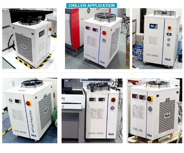 Refroidisseur d'eau industriel S & A CWFL-1500 CWFL-2000, pour Machine de découpe Laser à Fiber