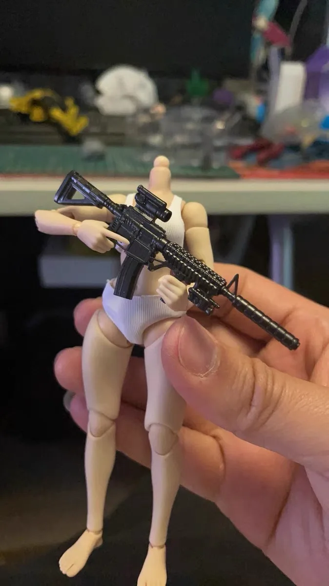 1/12 JET STUDIO Ts-Fb-001 Duża pierś Ts-Fb-002 Mała pierś Figurka Super elastyczne ciało stawowe 13,5 cm Żeńska żołnierzka