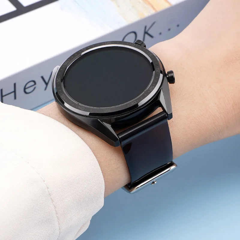 Transparent Silicone Watchband For Samsung Huawei Smart WATCH Wrist Strap Bracelet 20mm 22mm Universal Wrist Band Accessories
