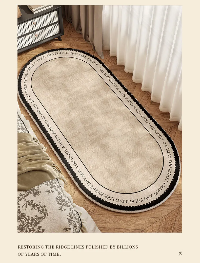 French light luxury bedside blanket room bedroom non-slip carpet winter thickened imitation cashmere advanced sense