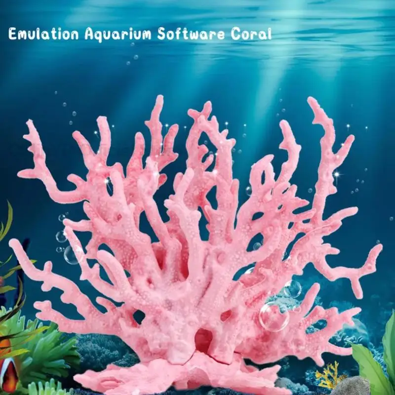 Undersea Artificial Fake Coral Water Plants Landscape for Fish Tank Simulation Ornaments Resin Fake Coral Aquarium Decoration