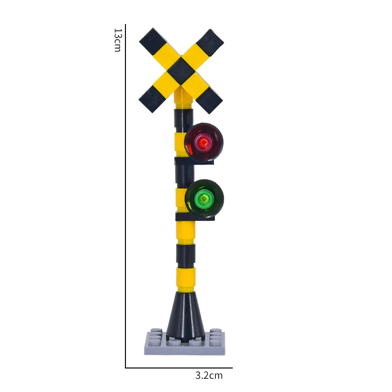 MOC City Train Rail Crossing Tracks Set