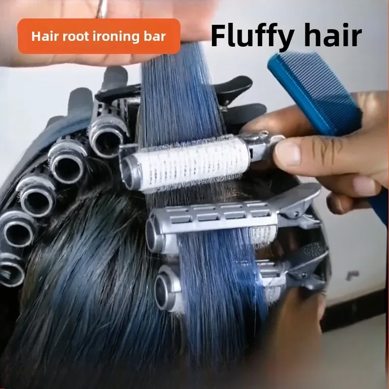 14Pcs Bangs Hair Root Fluffy Clips Plastic Self-adhesive Lazy Rollers Women Curling Barrel Salon Hair Coloring Supply