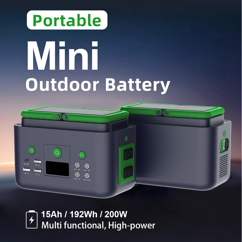 YABO Supply 200w Solar Mobile Power Station PD 60W 192wh Power Bank Charging Portable Power Station