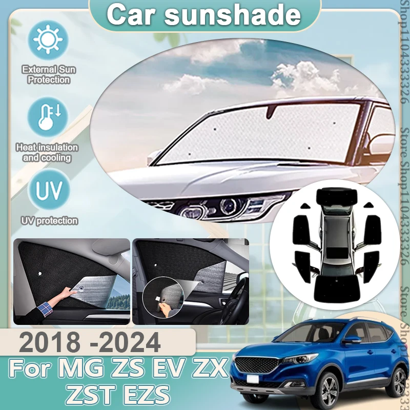 

For MG ZS Accessories 2018 2019 2020 2021 2022 2023 2024 EV ZX ZST EZS ZS11 Full Coverages Sunshades Reflector Shade Visor Tool