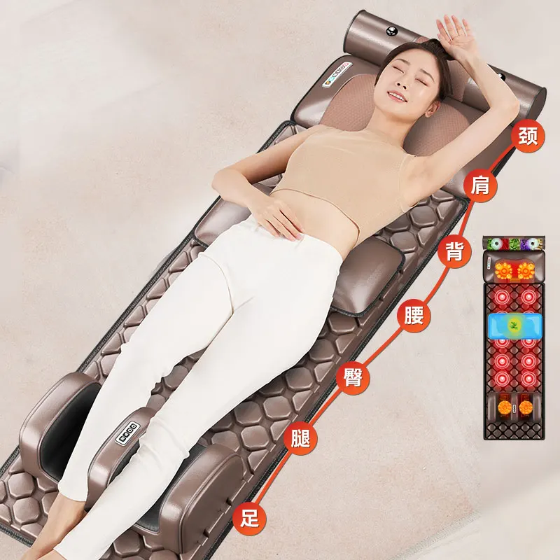 

Shiatsu Electric Massage Bed Full Body Heating Mattress with Neck Massager Popular in Health Care