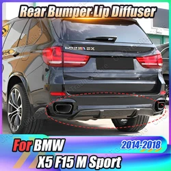 Labbro diffusore paraurti posteriore auto per BMW X5 F15 M Sport 2014 2015 2016 2017 2018 MP Style Spoiler Splitter Plate Body Kit Trim